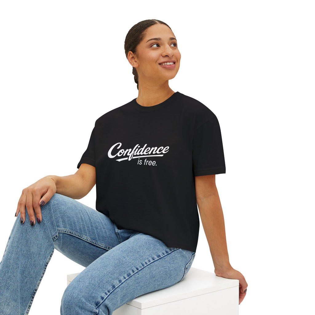 Confidence is free - Women's Boxy Tee V10