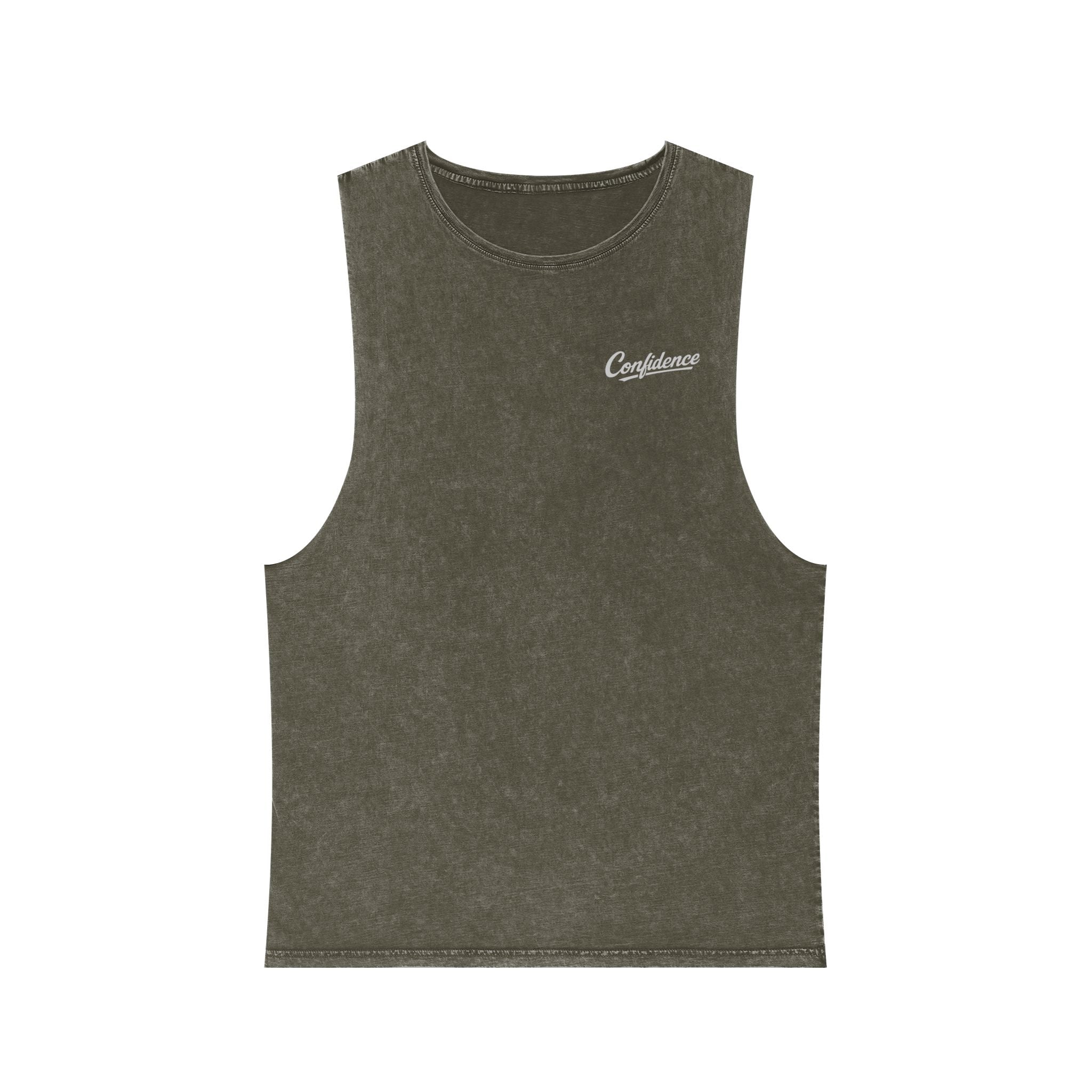 Confidence is Free - Stonewash Tank Top