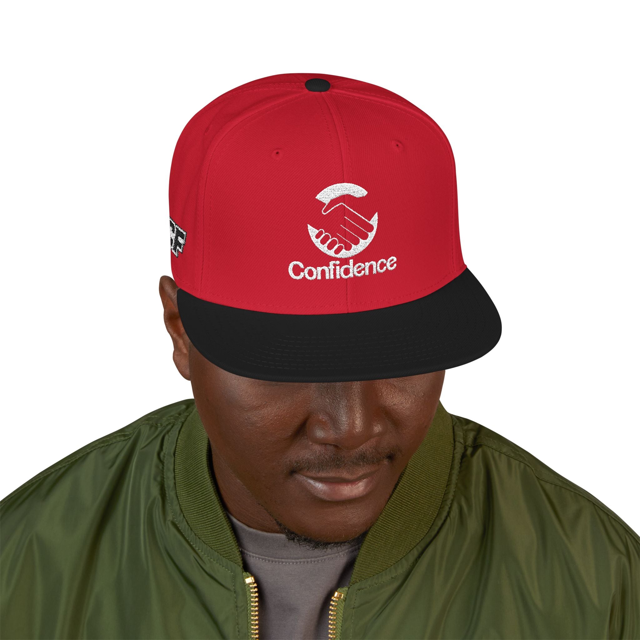 Confidence is Free – Snapback | RED x BLACK X3Y